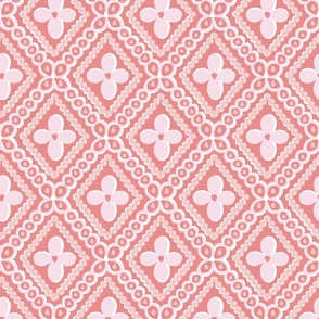 sweet diamond geometric/coral