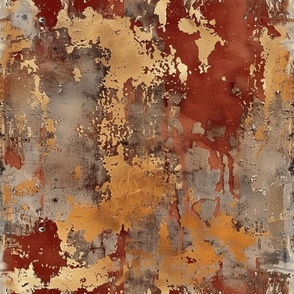 rust and gold distressed