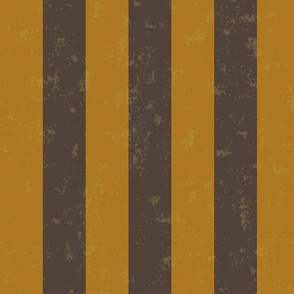 Stripes in Textured Gold and Brown (Large)