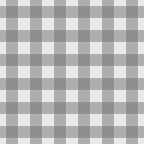 Gray Gingham Check - modern classic pewter checkered plaid bedroom decor
