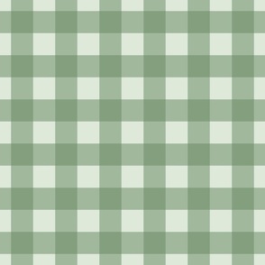 Sage Green Gingham Fabric, Wallpaper and Home Decor