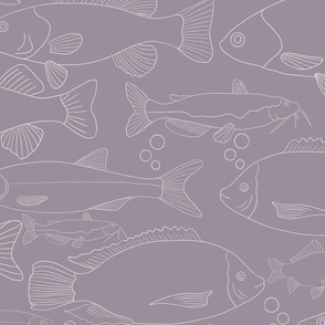 Line Style Fish - Hazy Lilac 2116-40 Benjamin Moore