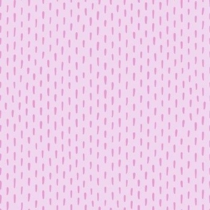 Mini Stitches - Dashed Lines in Lavender and Pink - Stripes Blender Print - Small