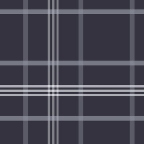 Checkered: white and dark blue