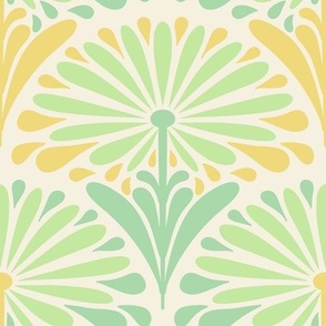 1920s-daisy-flowers-in-soft-pastel-kitschy-1950s--yellow-green---XL-jumbo