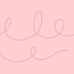 Warm minimalism curls pink