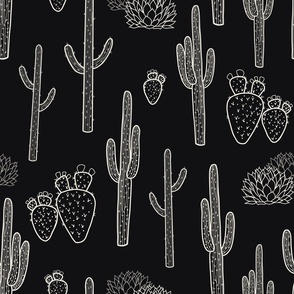 Cacti on the South Side // Ivory on Black