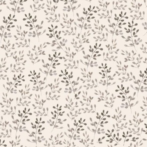 Tiny Leaves Beige Neutrals