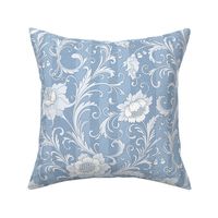 wedding victorian flowers light blue