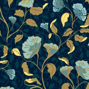F.Curving_Floral-teal yellow(1)