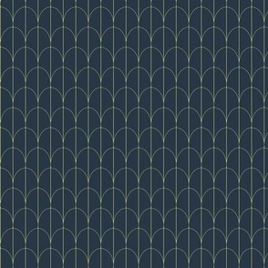 Japonica: Divided Oval Scales on Blue Gray