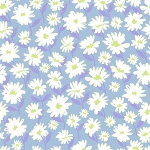 Medium // Para: Hand-painted Daisy Flower Field - Pastel