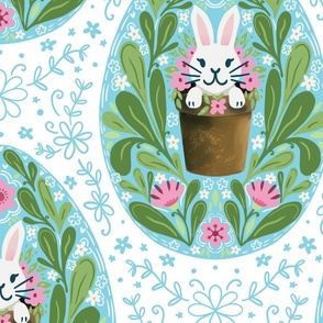 Easter Bunny Rabbit light wallpaper scale