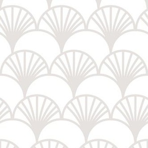 Art Deco Gray Fan Pattern