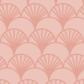Art Deco Pink Fan Pattern