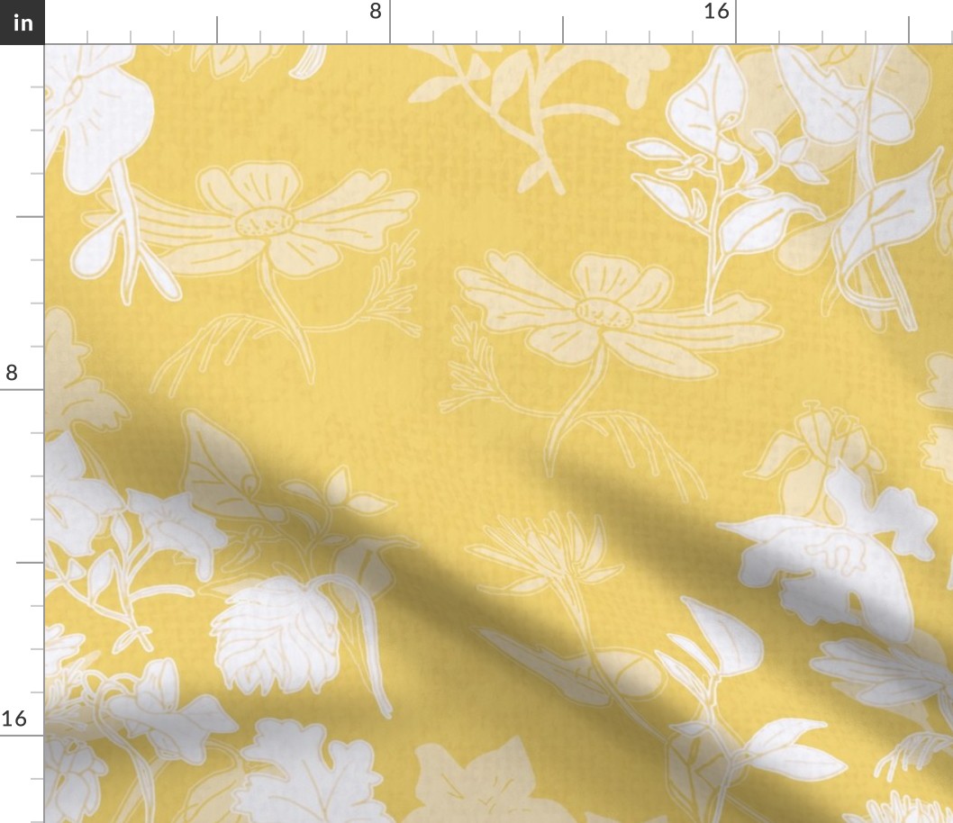 Yellow Flower with linen looks