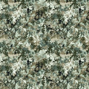 Covert Terrain: Classic Camouflage Fabric Pattern