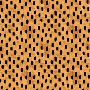 Clustered Dots, gold. From Africa