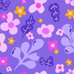 Vibrant purple flowers