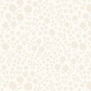 Ditsy Floral Beige on Cream