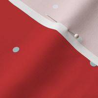 Airy Light Blue Dots On Red - small