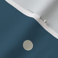 Airy Cream Dots On Dark Blue - medium