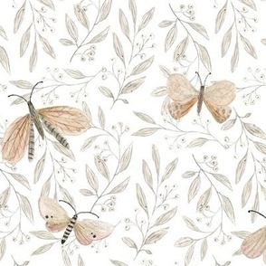 Butterflies - white (medium)