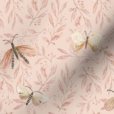Butterflies - pink (medium)