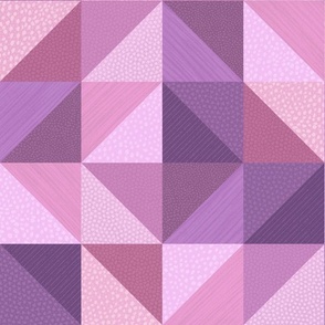 Patchwork Quilt Pink Purple