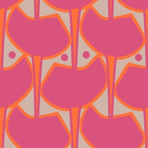 Bold Minimalism Poppy - Scandi - Warm Pink, Orange And Earth.