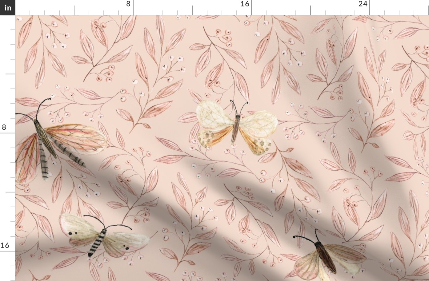 Butterflies - pink (large)