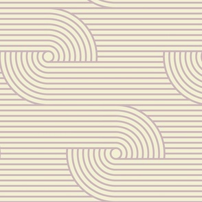 Geometric zen garden stripe (Purple, Horizontal, L)