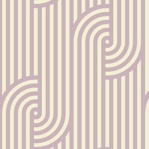 Geometric zen garden stripe (Purple, Wide, Vertical)