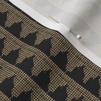 Houndstooth Check in Black and Tan