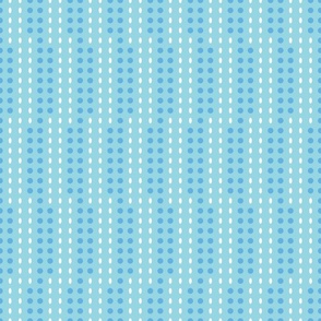 Blue wavy dots
