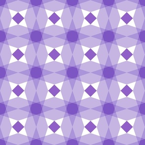 Abstract overlapping shapes in purple