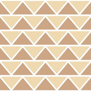 Abstract triangles in brown colors