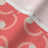 Encircled 3 3 Inch ~ circle ~ geometric ~ apparel ~ bedroom wallpaper ~ bathroom wallpaper ~ kitchen wallpaper ~ ladies clothing ~ female apparel ~ Pantone Peach Fuzz