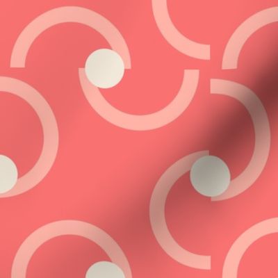 Encircled 3 6 Inch ~ circle ~ geometric ~ apparel ~ bedroom wallpaper ~ bathroom wallpaper ~ kitchen wallpaper ~ ladies clothing ~ female apparel ~ Pantone Peach Fuzz