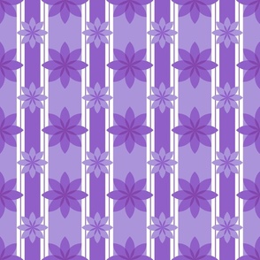 Vintage floral in purple
