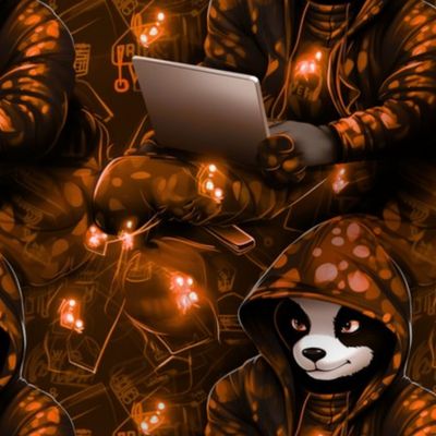 panda hacker orange small