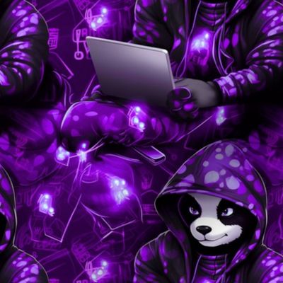 panda hacker purple small