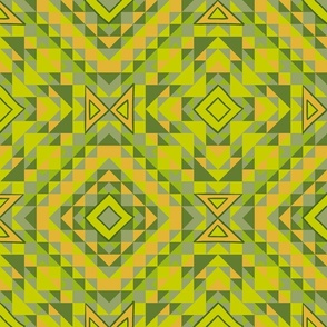 Geometry in shades of chartreuse