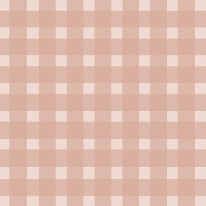 Blush Pink Gingham Pattern-Medium