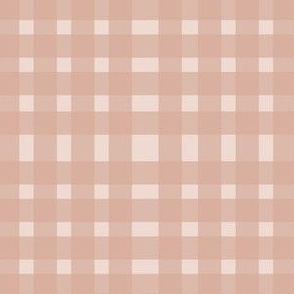 Blush Pink Gingham Pattern, Small