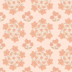 Blooming Peach Fuzz Florals - small