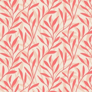 Trailing Leaves in Peach Fuzz - supporting colors - small