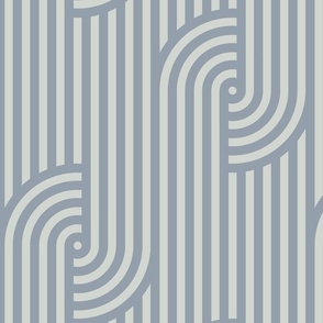 Geometric zen garden stripe (Gray, Wide, Vertical)