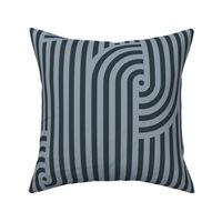 Geometric zen garden stripe (Dark Gray, Wide, Vertical)