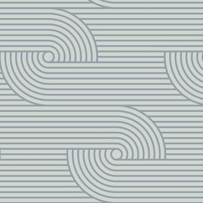 Geometric zen garden stripe (Gray, Horizontal, L)